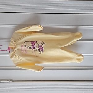 Disney Baby Yellow Pooh and Piglet Fleece Snowsuit 6-9M